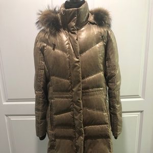 Marcona large Down Filled Gold Tone Coat